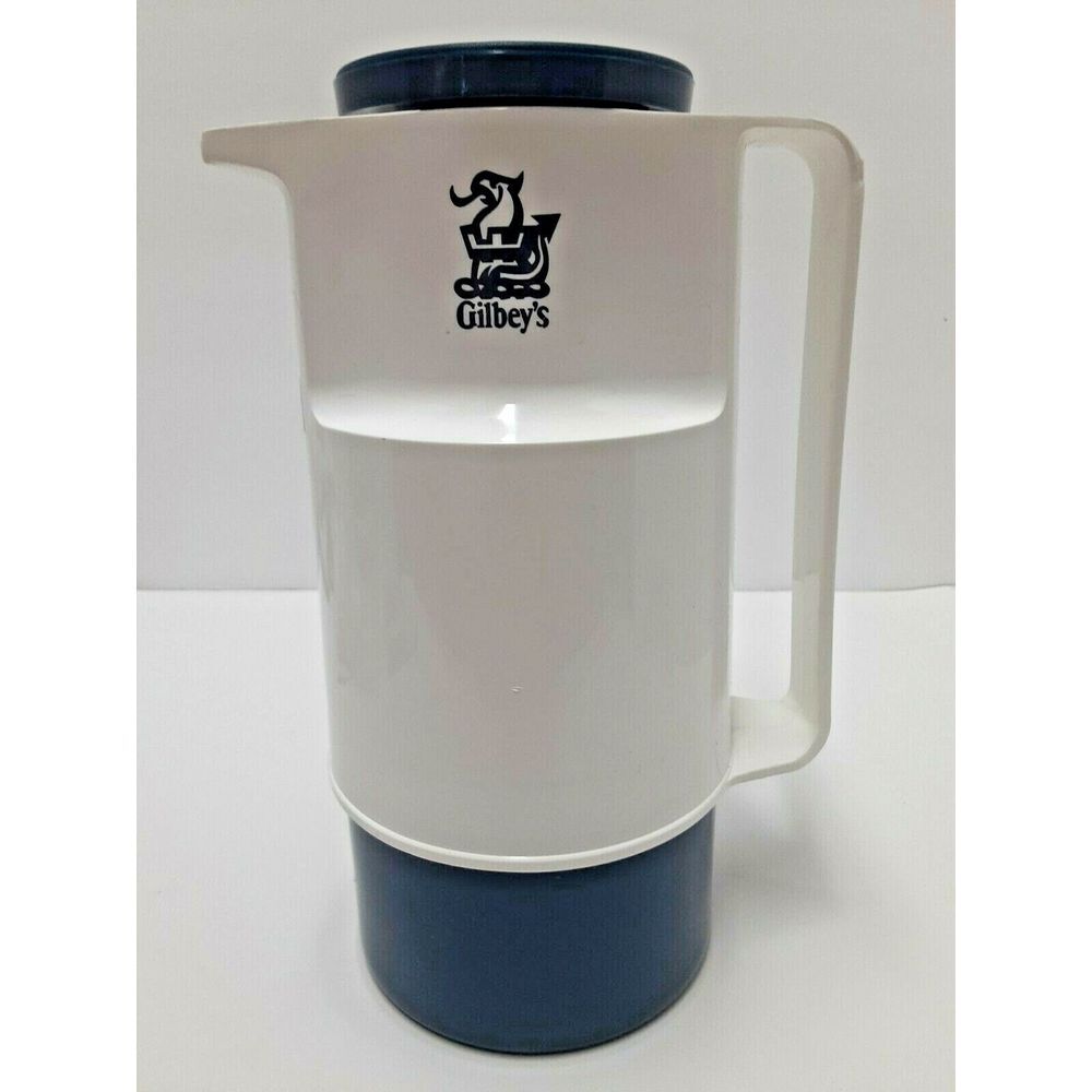 Vintage Gilbey's Scotch Whiskey Thermos | Invicta Vacuum Jug Crafe‎ Hot or Cold